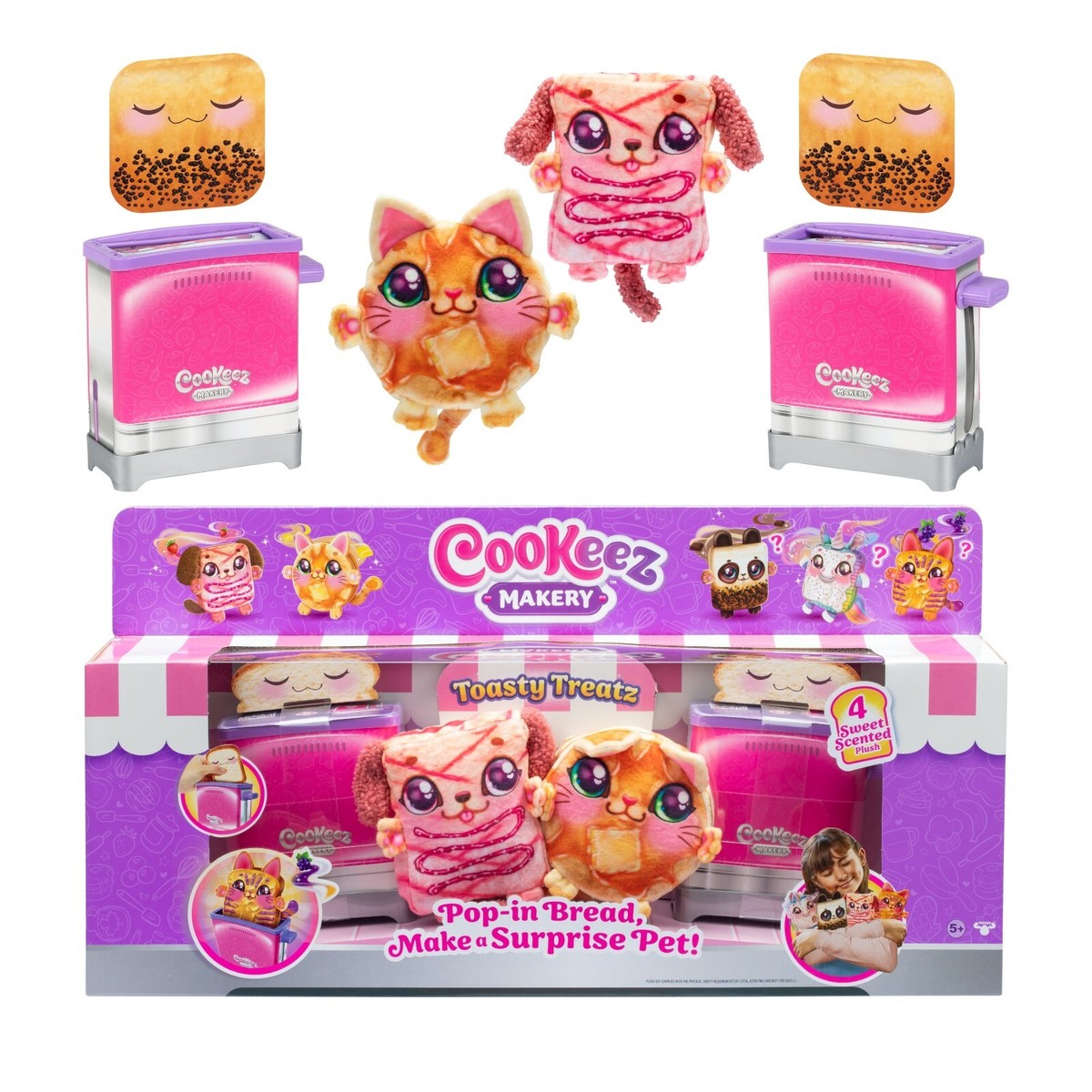 Cookeez Makery TOASTY Treatz Bake Your Own Plush Toaster Value