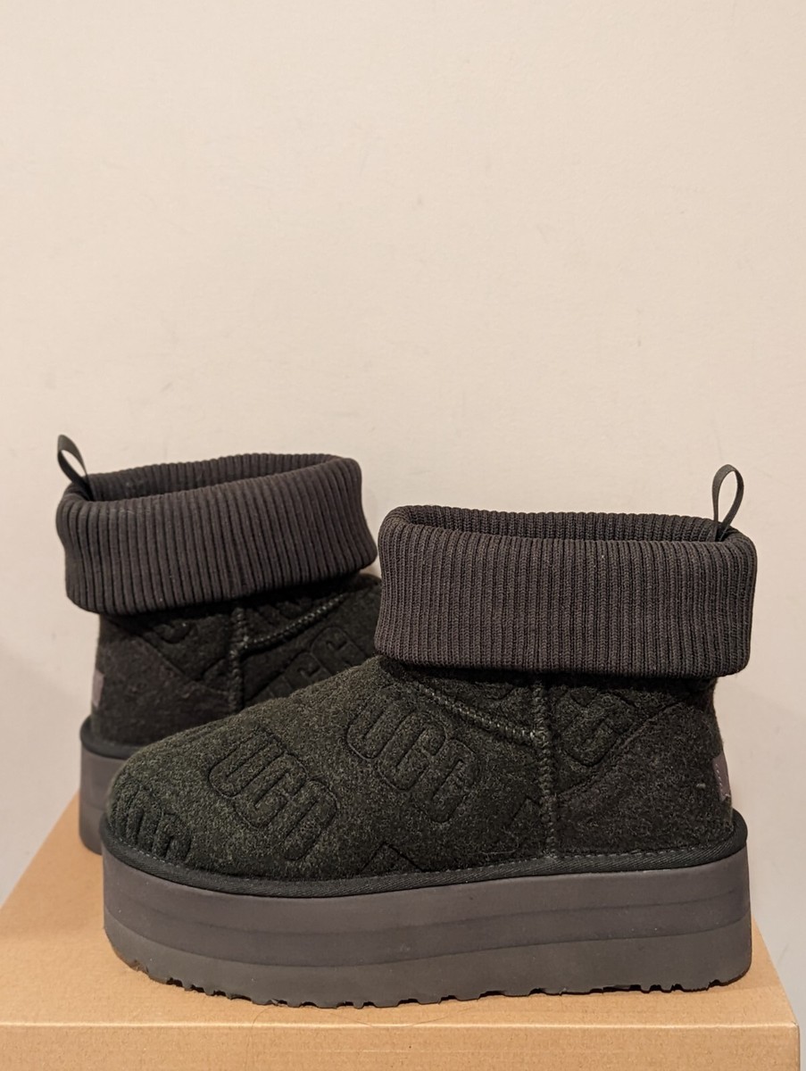 Ugg Australia Womens Classic Mini Platform Felted Boot Size 10 NIB