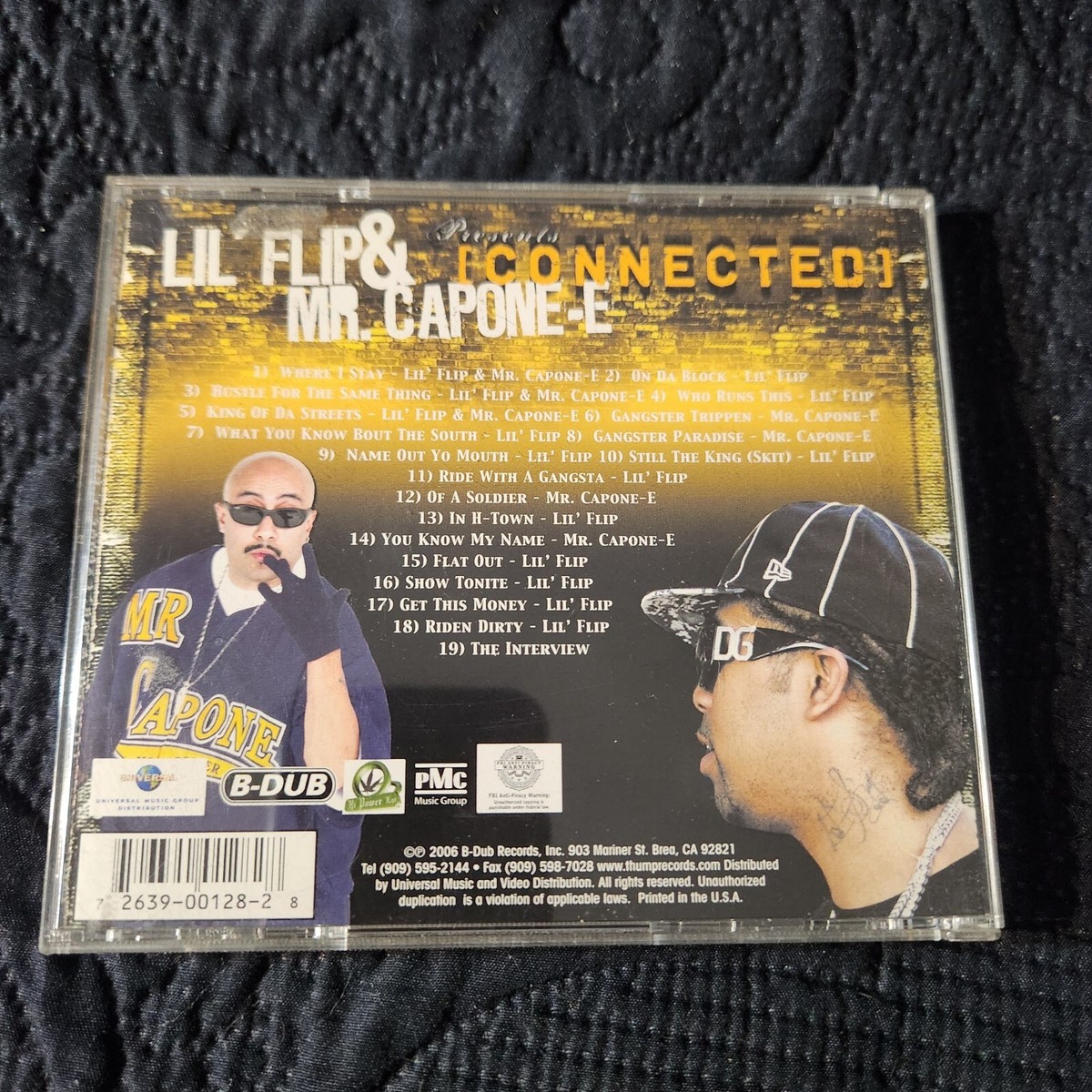 Lil Flip & Mr. Capone-e - Connected-CD Hip-Hop Rap Gangsta