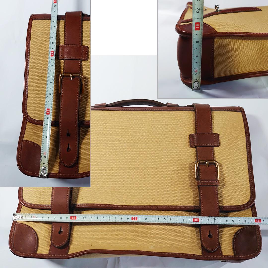 希少✨ポロラルフローレン ビジネスバッグ サファリシリーズ コットン