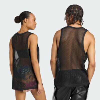 adidas x Jeremy Scott mesh Tank Top Shirt Black JY2020 Japan Size