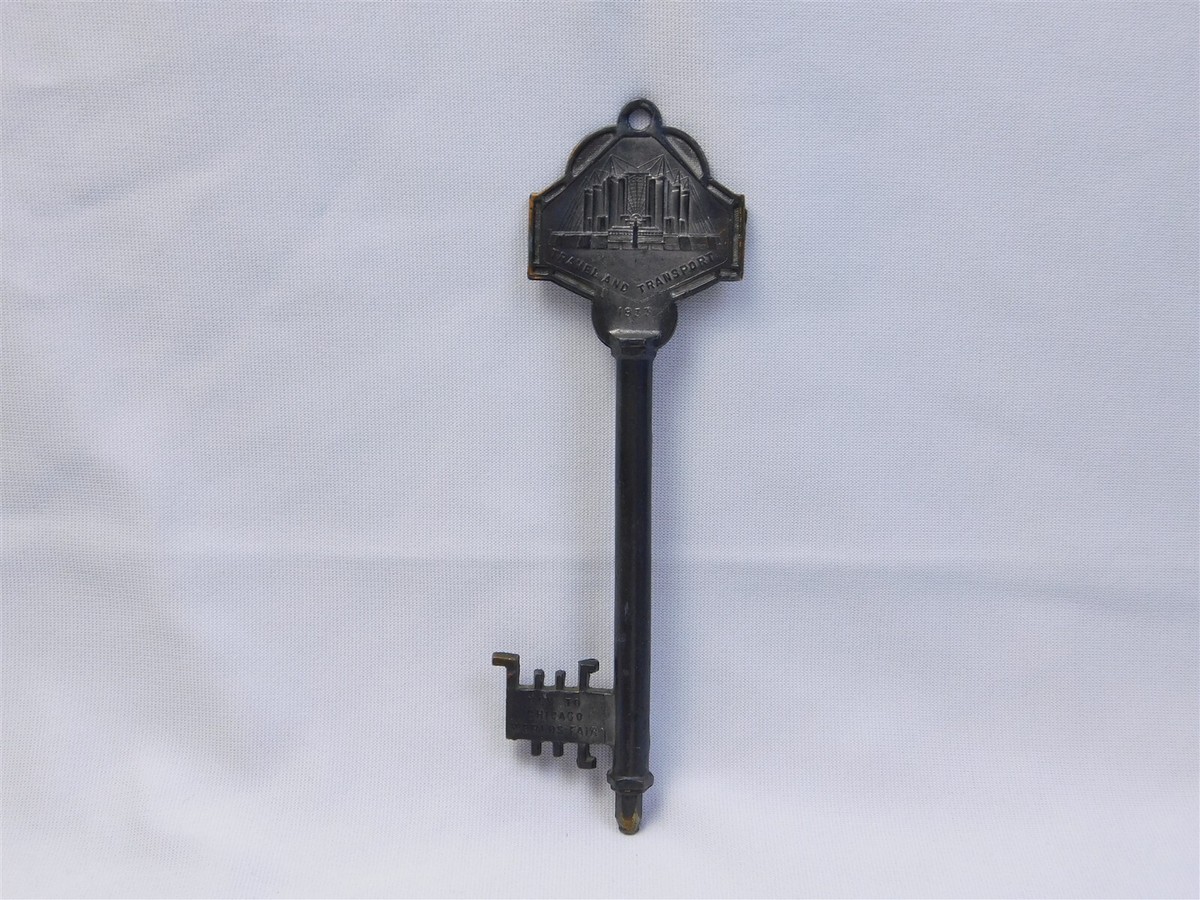 1933 Key to Chicago World's Fair A Century of Progress Bronze Key