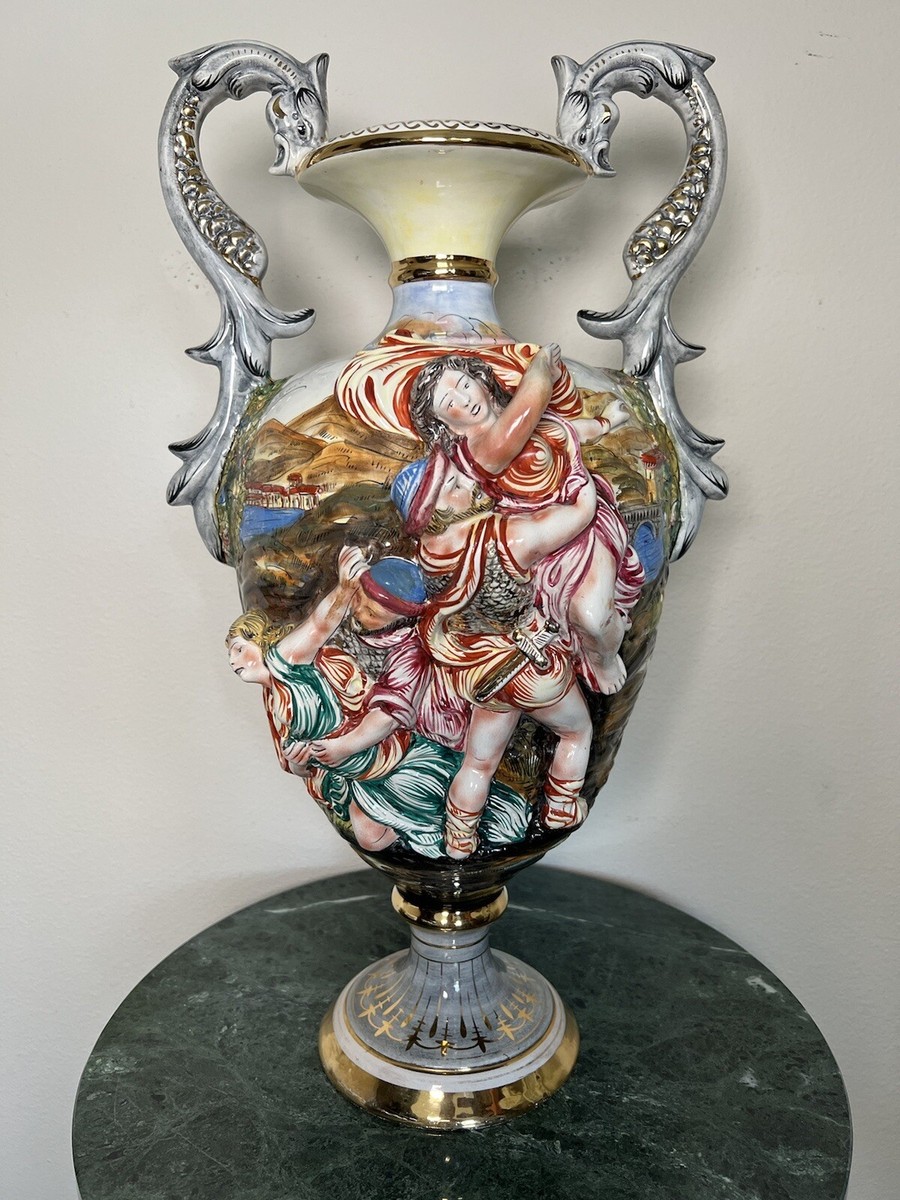 Collection CAPODIMONTE Made in Italy 22”high Large Art Porcelain