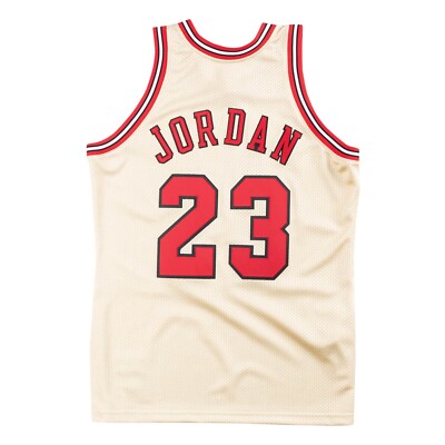 Chicago Bulls Michael Jordan #23 Mitchell & Ness Gold 1995/96