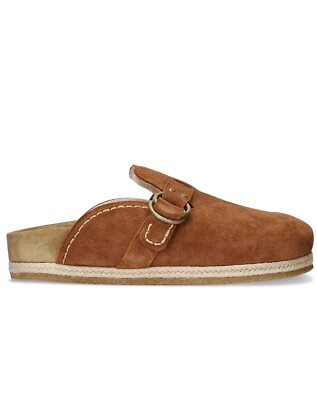 Polo RALPH LAUREN Mens Shoes Turbach Shearling-Lined Suede Slip-On