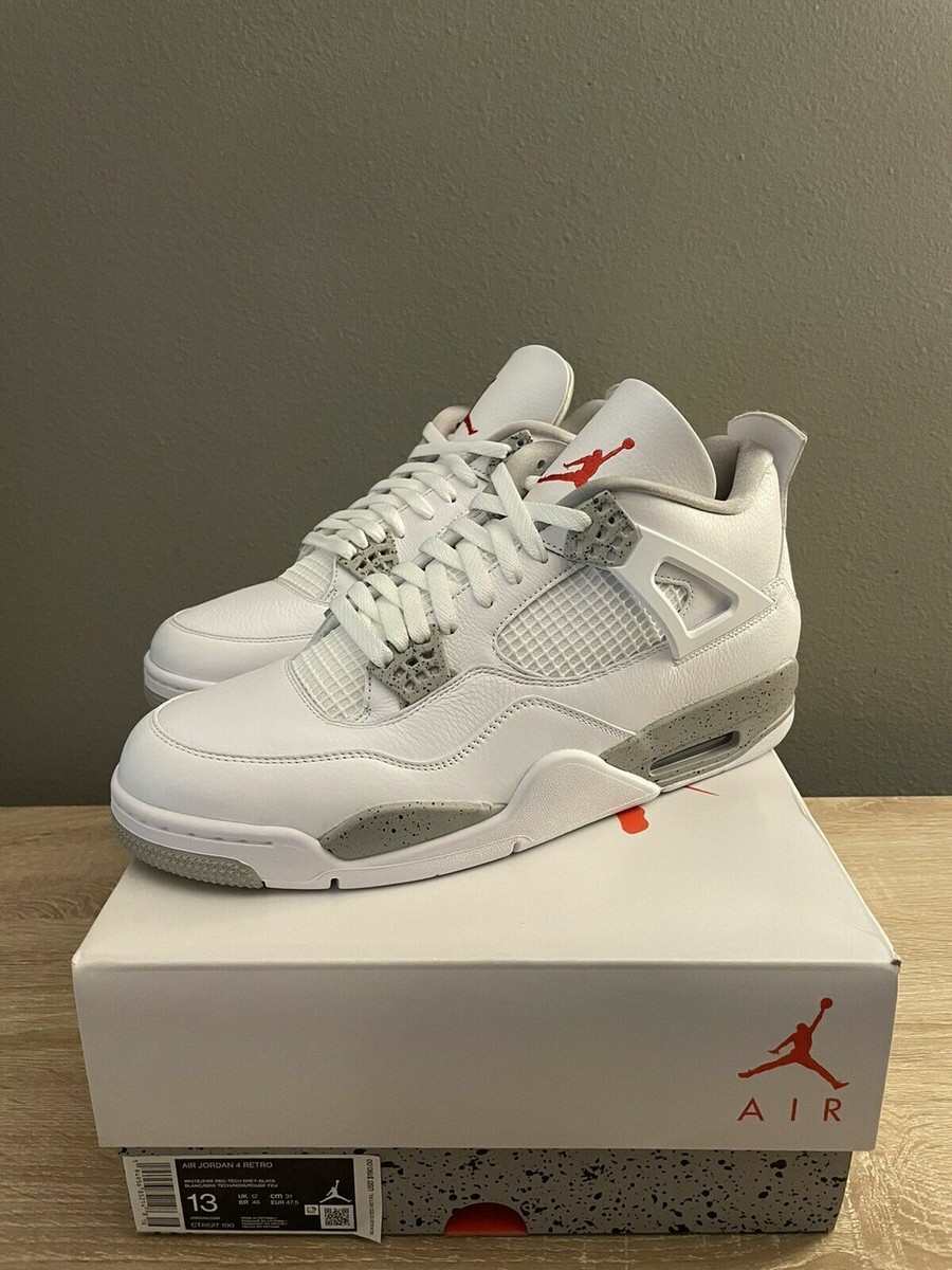 Nike Air Jordan 4 Retro Tech White Oreo 2021 CT8527-100 Size 13 | eBay