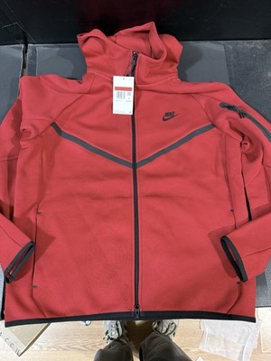 Nike Sportwear Tech Fleece Full-Zip Hoodie CU4489-657 Red Men's