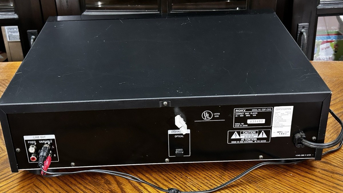 Sony CDP-C910 10-Disc CD Changer 1994 Black | eBay