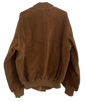 GV Handmade In Italy Faux Suede Jacket Size XL | eBay