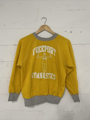 Vintage Flock Print Sweatshirt Tri Color 60's 70's Rare Flocky | eBay