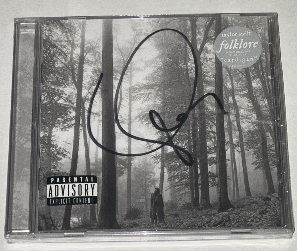 Taylor Swift Heart Signed Auto Autograph Folklore CD Booklet