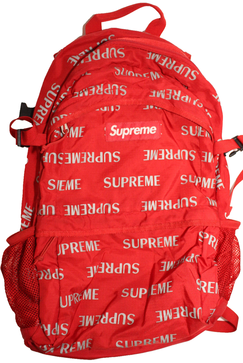 Supreme Backpack - 3M Reflective Repeat Logo 2016 (FW16) | eBay