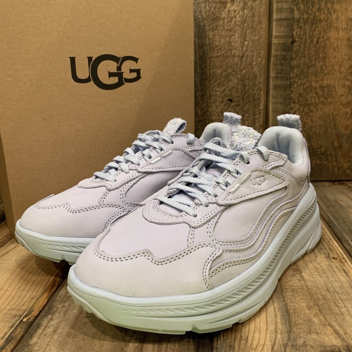 WOMENS US 6 UGG CA1 SHOE SNEAKER ICELAND BLUE NUBUCK LEATHER | eBay