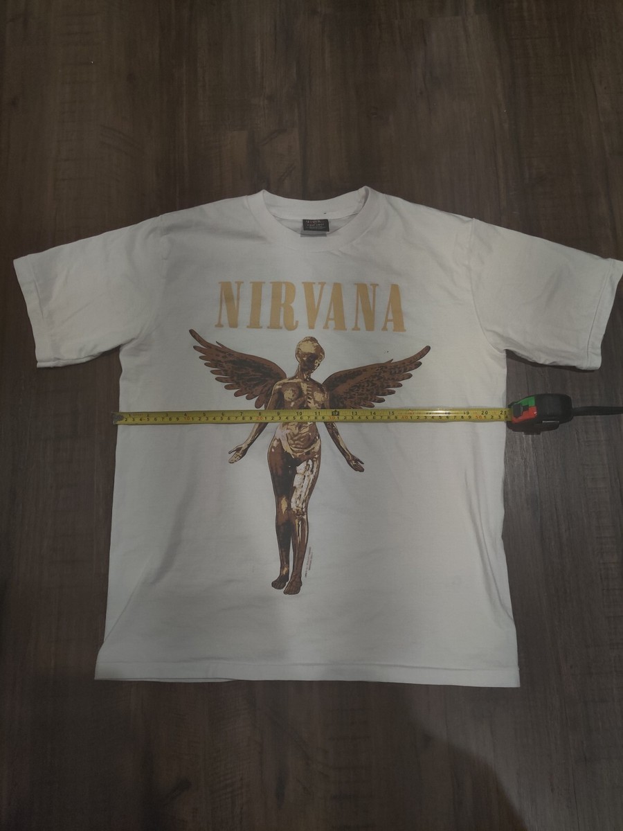 VTG Vintage Nirvana In Utero Shirt Giant Tag Tee Kurt Cobain L 90s