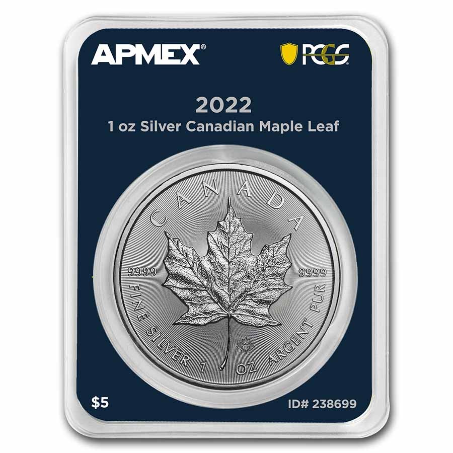 2022 Canada 1 oz Silver Maple Leaf (MD® Premier Single + PCGS FS