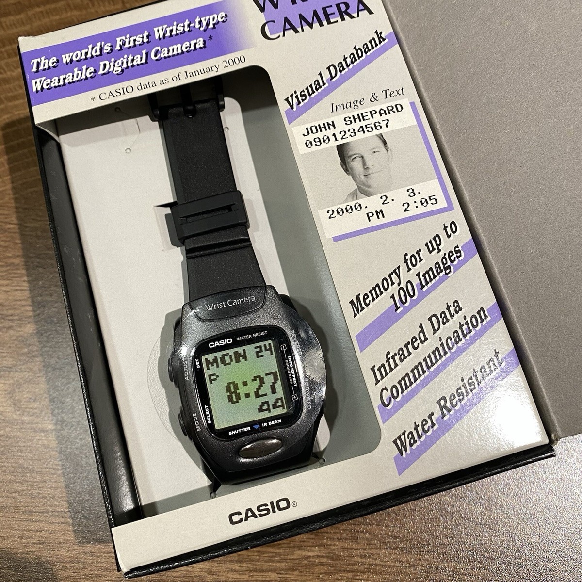 CASIO WQV-2-1 Wrist Camera Digital Watch Rare Vintage New In Box