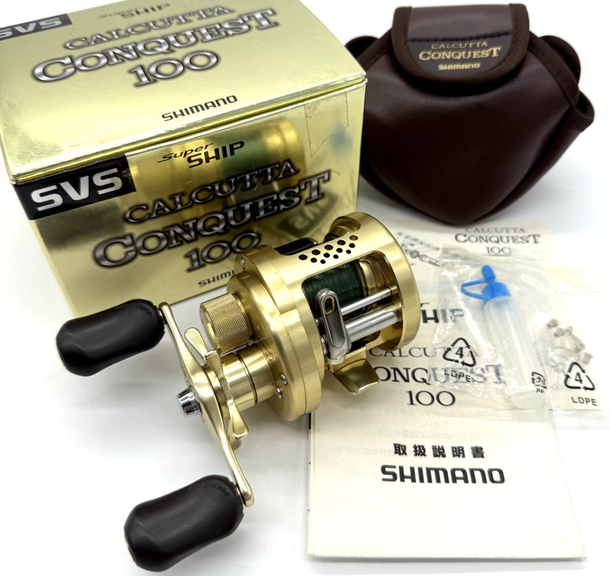 Shimano CALCUTTA CONQUEST 100 Right Bait Casting Reel with Box