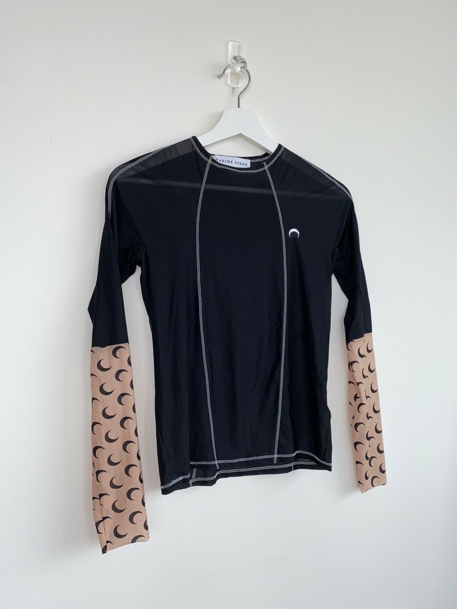 Marine Serre First Season Rare stretch crescent moon knit