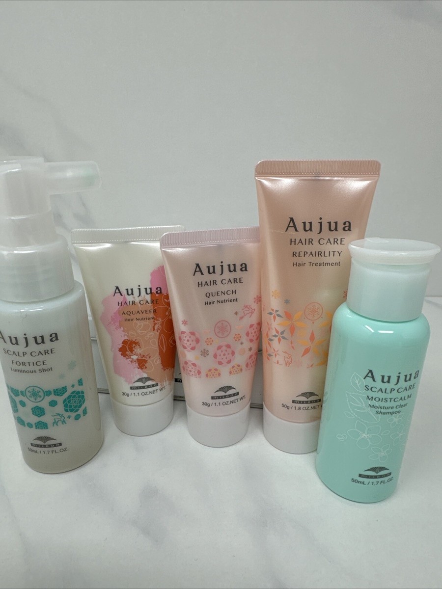 AUJUA Hair Care Coffret Gift Box Sample Set 5 Products Quench