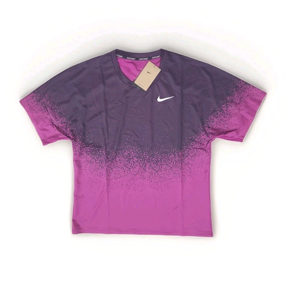 $90 Men's Size S Nike Court Slam Tennis Shirt Fuchsia Purple Shirt