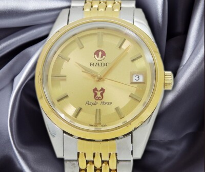 RADO Purple Horse 633.3672.4 Gold Dial Automatic Winding Men's
