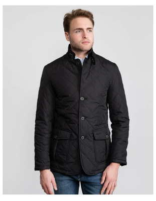 Black ~ BARBOUR LUTZ Men's Quilted Jacket MSRP$380 Rugged
