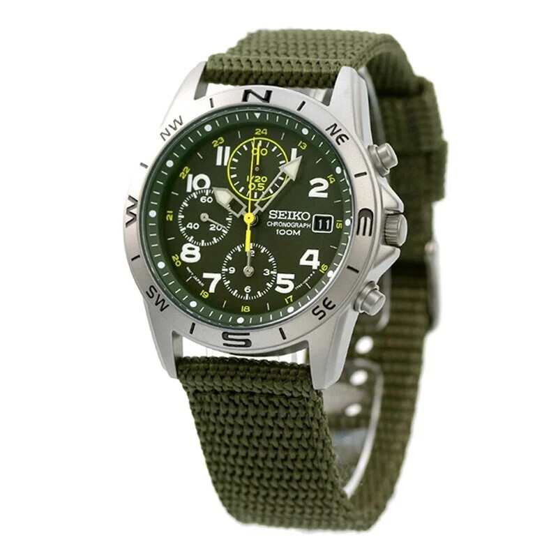 SEIKO SND377R Chronograph SND377P2 Men Watch New in Box | eBay