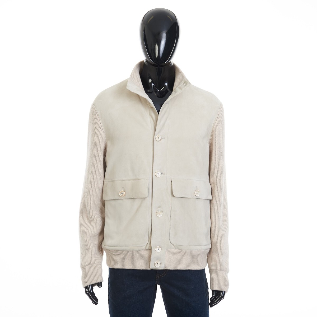 BRUNELLO CUCINELLI 6995$ Outerwear Jacket - Suede & Cashmere