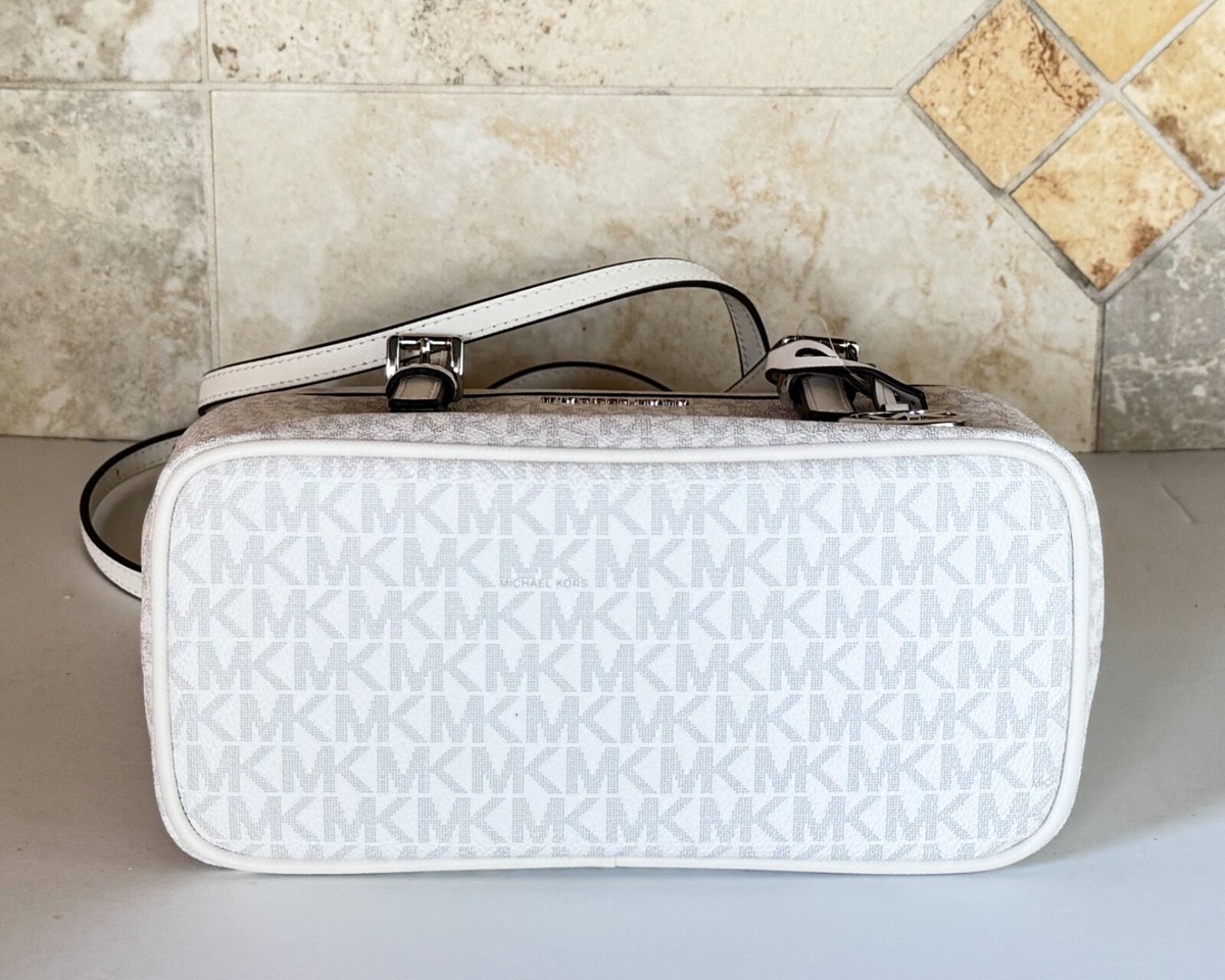 MICHAEL KORS JET SET TRAVEL XS CARRYALL TOTE SHOULDER BAG MK OPTIC