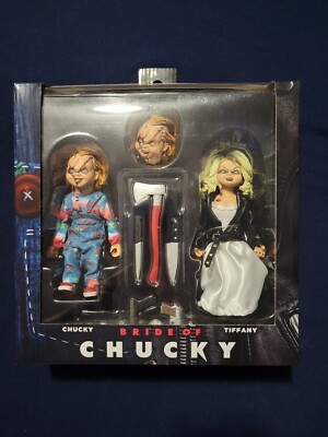 Neca Bride Of Chucky 2 Pack - Retro Cloth Chucky And Tiffany New