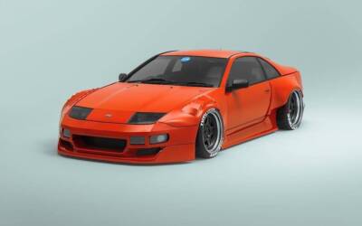 KBD Body Kits PMZ-K V2 2 Piece Front Fenders For Nissan 300ZX 1990