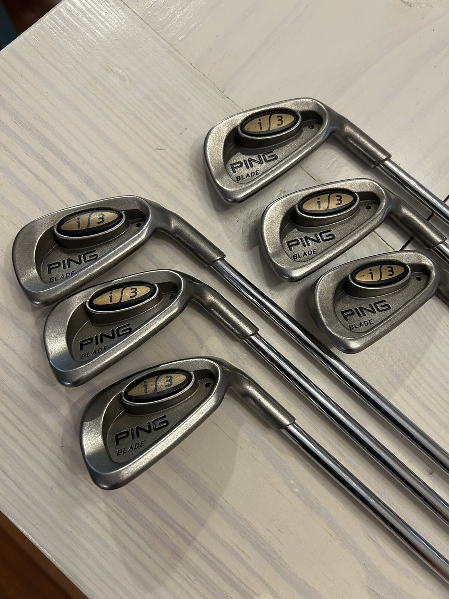 PING I3 BLADE 3-PW (MISSING 7 & 8) IRON SET STIFF FLEX CUSHIN JZ