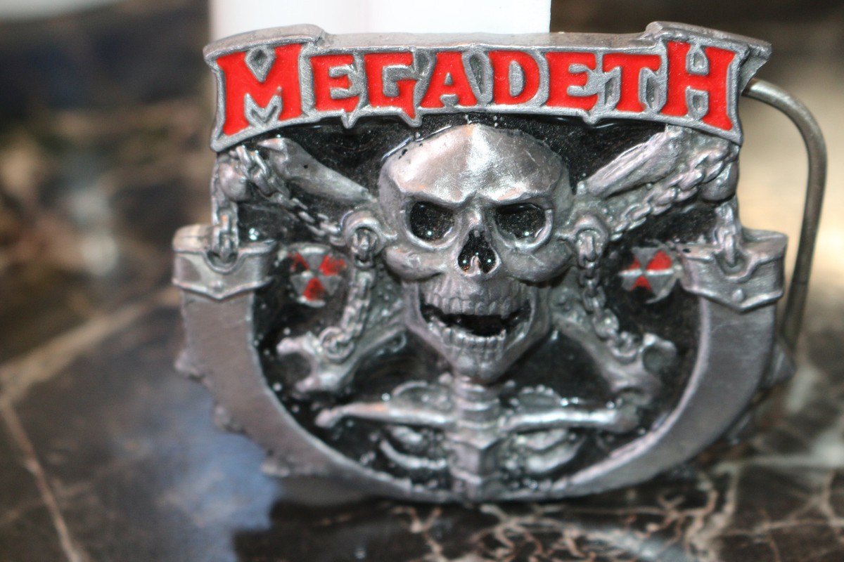 Megadeth belt buckle 1993 4034 Vintage very rare | eBay