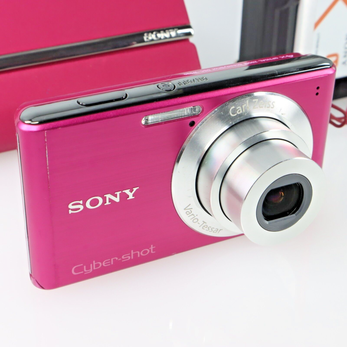 美品 SONY カメラ DSC-WX30 充電器 箱 ピンク コンデジ 動作品 美品