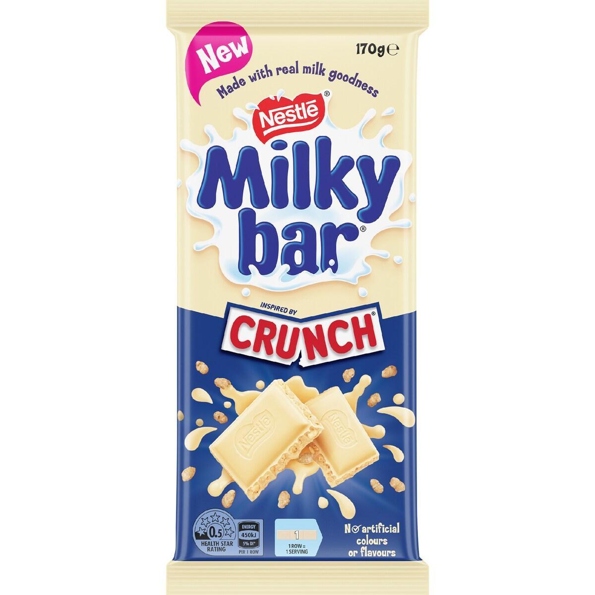 Nestle Milkybar Crunch White Chocolate Block 170g | eBay