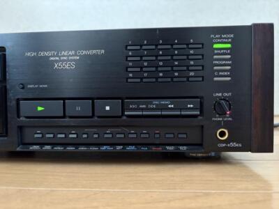 SONY CDP-X55ES CD Player High Density Linear Converter Color Black