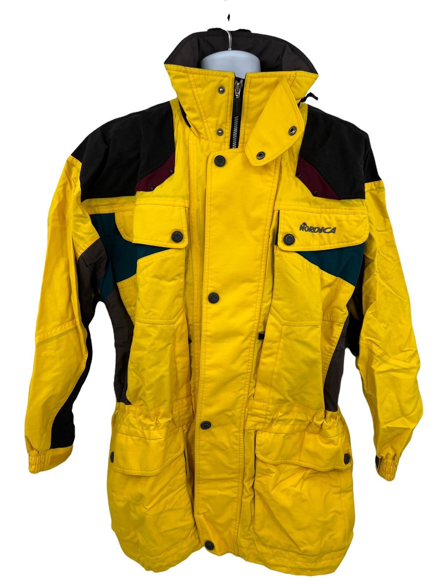 Nordica Vertech Yellow Ski Jacket Coat Full Zip Winter Mens Size