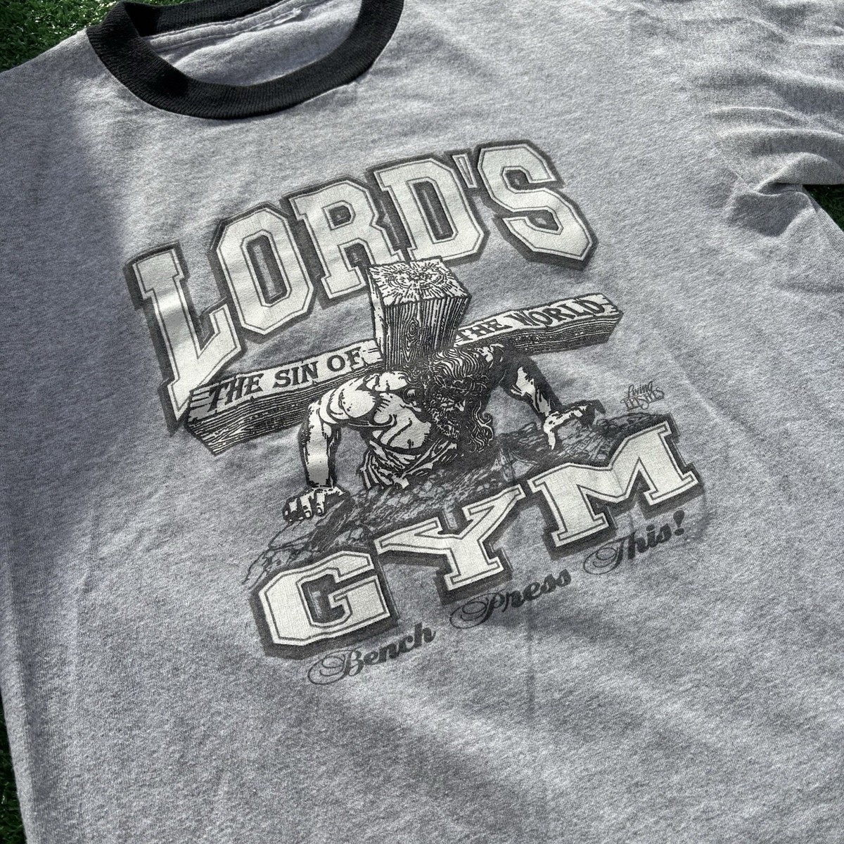 Vintage Lord's Gym Lords Gym Ringer Shirt Size Small/Medium Single