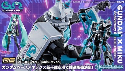 RG 1/144 MS-06S Zaku II Hatsune Miku Ver. Plastic Model Kit