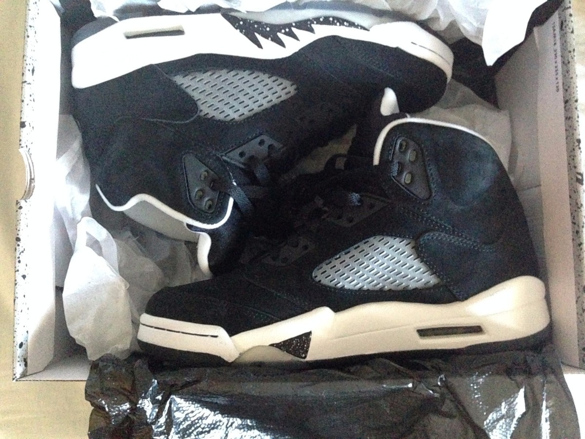 Nike Air Jordan 5 Retro Black/Cool Grey-White 136027 035 | eBay