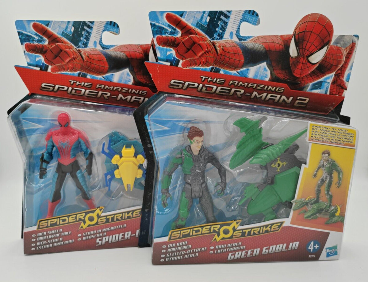 2PCS Amazing Spider-Man 2 GREEN GOBLIN Spider Man 3.75'' Figure