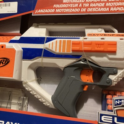 NERF N-strike Elite Rayvenfire Motorized Rapid Blaster Dart Gun
