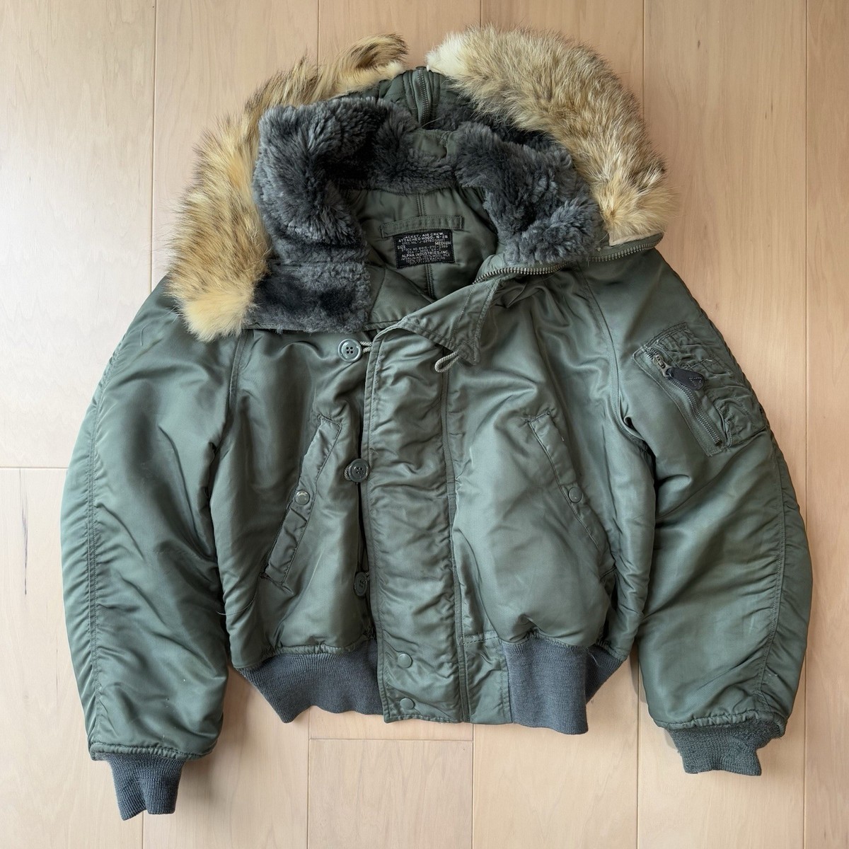 Vintage Alpha Industries N2B Jacket M Full Zip 1964 Military