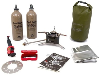 US MSR XGK EX Multi Fuel Stove Kit w/ Bottles Sea Line Bag