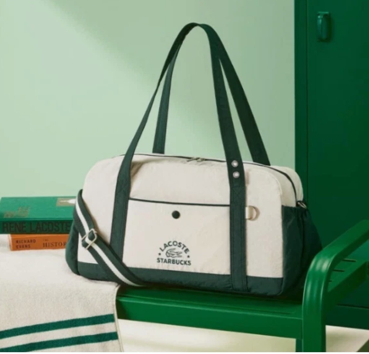 Starbucks Korea 2025 MULTIPLE BAG x LACOSTE Green SUMMER limited