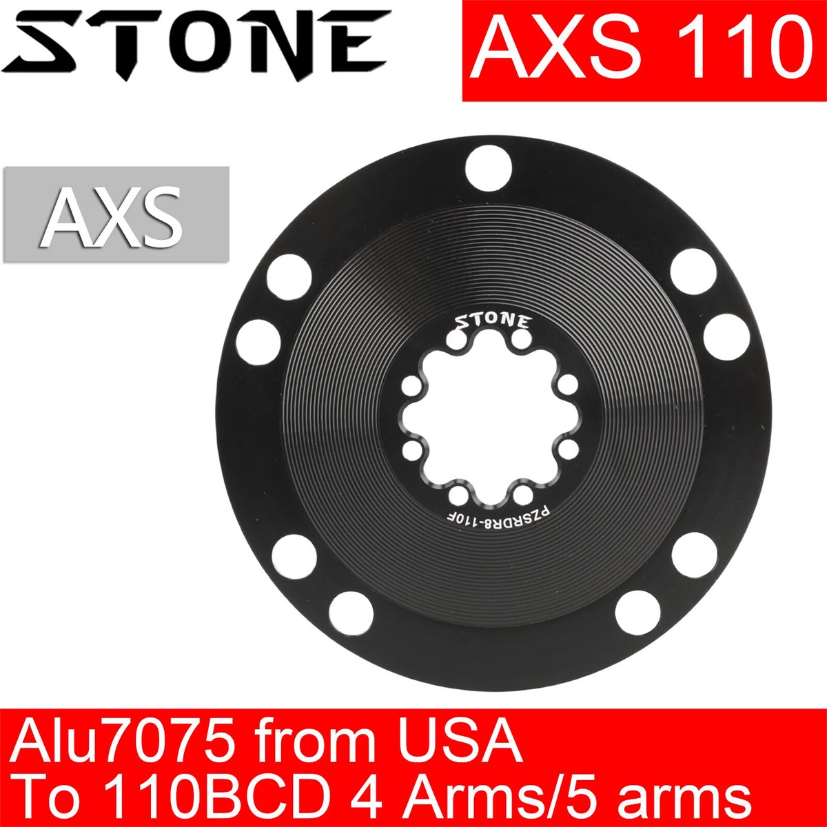 Stone AXS 8 Bolt Chainring Adapter Spider To 110BCD for Sram Force