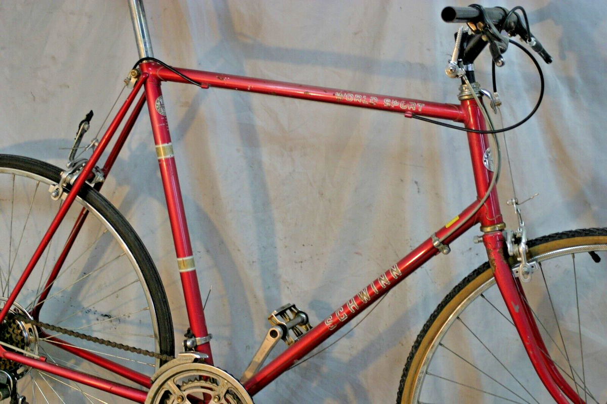 1979 Schwinn World Sport Road Bike XX-Large 63cm Pink Lugged Steel