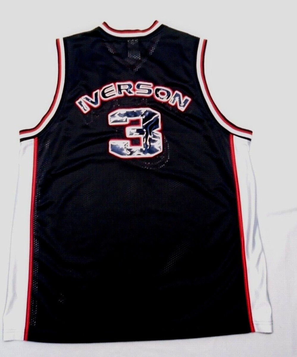 Allen Iverson NBA Black Limited Edition #3 Reebok Jersey Size: XL
