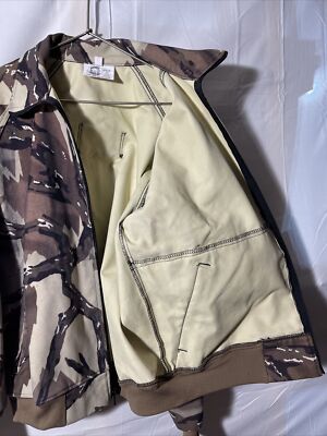 Vintage Predator Camouflage Full Zip Jacket Brown Green Multi