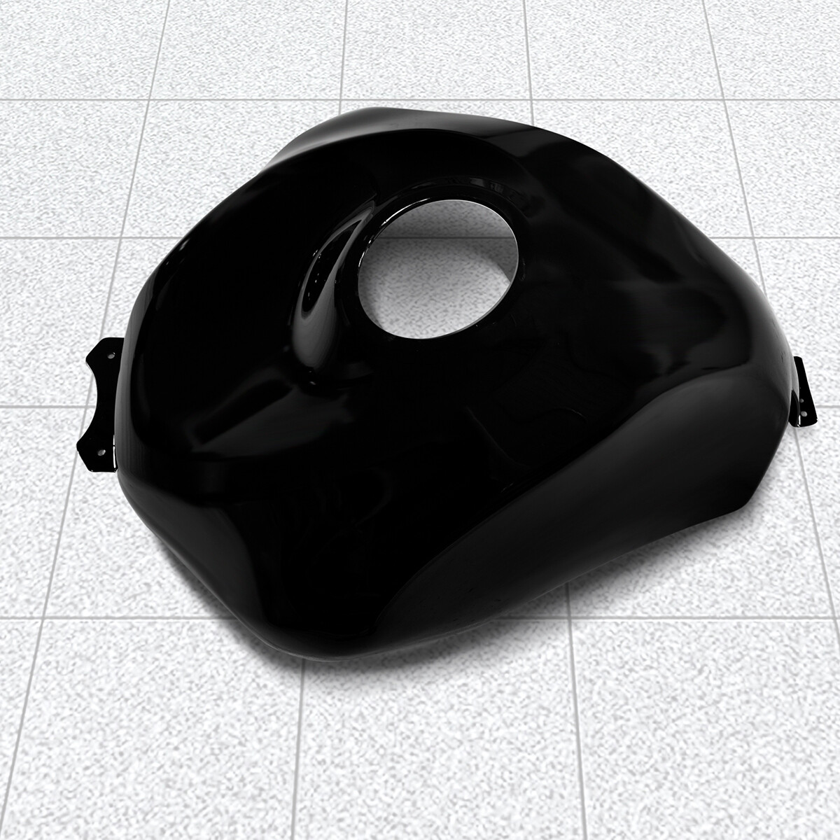 Glossy Black Fuel Gas Tank Cover Fairing For Kawasaki Ninja ZX-6R